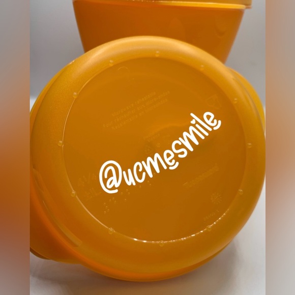 Tupperware CrystalWave Mango Nesting Round Bowl Set - Picture 5 of 7